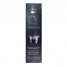 Maquillage Wellness Onion Black Seed Hair Conditioning Shampoo with 0.5% Biotin Free 200 ml