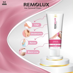 Remolux Hair Removal Cream 180gm ( Pack of 3) Suitable For All Skin | Removes Hair in just 5 Minutes
