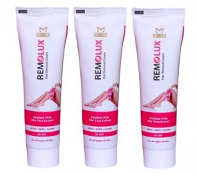 Remolux Hair Removal Cream 180gm ( Pack of 3) Suitable For All Skin | Removes Hair in just 5 Minutes
